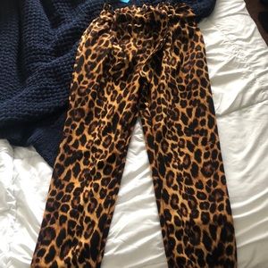 Animal print dress pants :)
